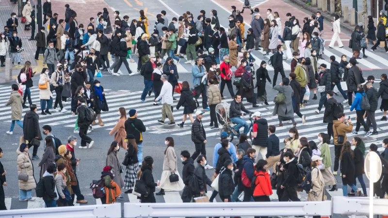 Crowd in Tokyo