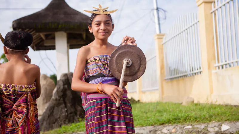 A traditional dance of Timor-Leste