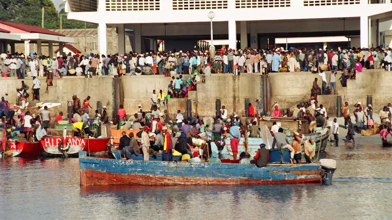 Fishing harbor of Kivukoni (Ferry area). Dar Es Salaam.