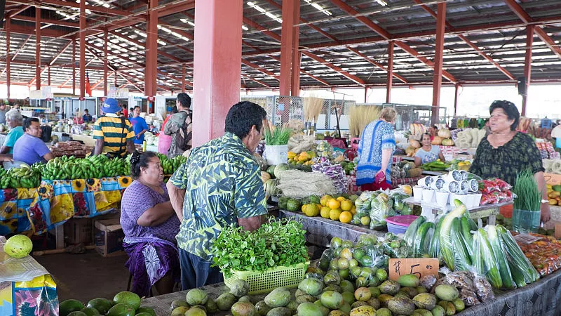 A market in Apia, Samoa