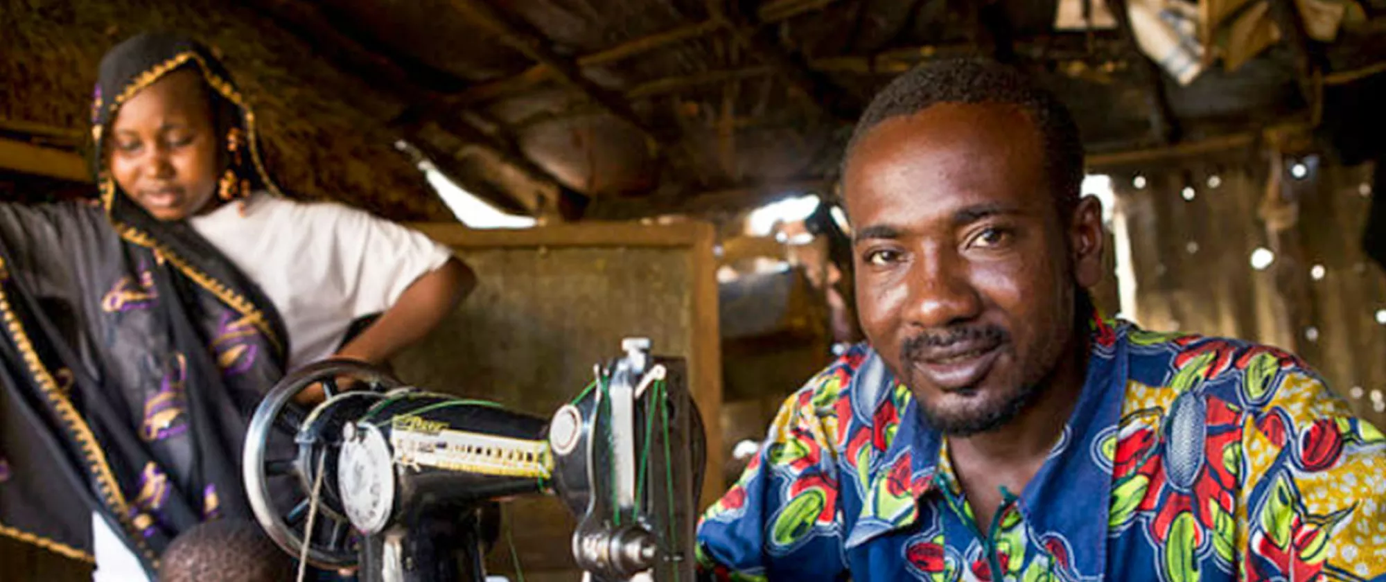 Portrait of a man and woman in Niger