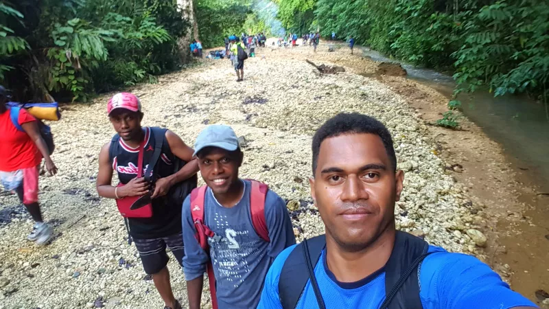 Young Solomon Islands people 