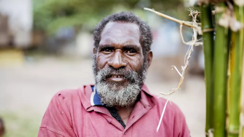 A PNG senior man  