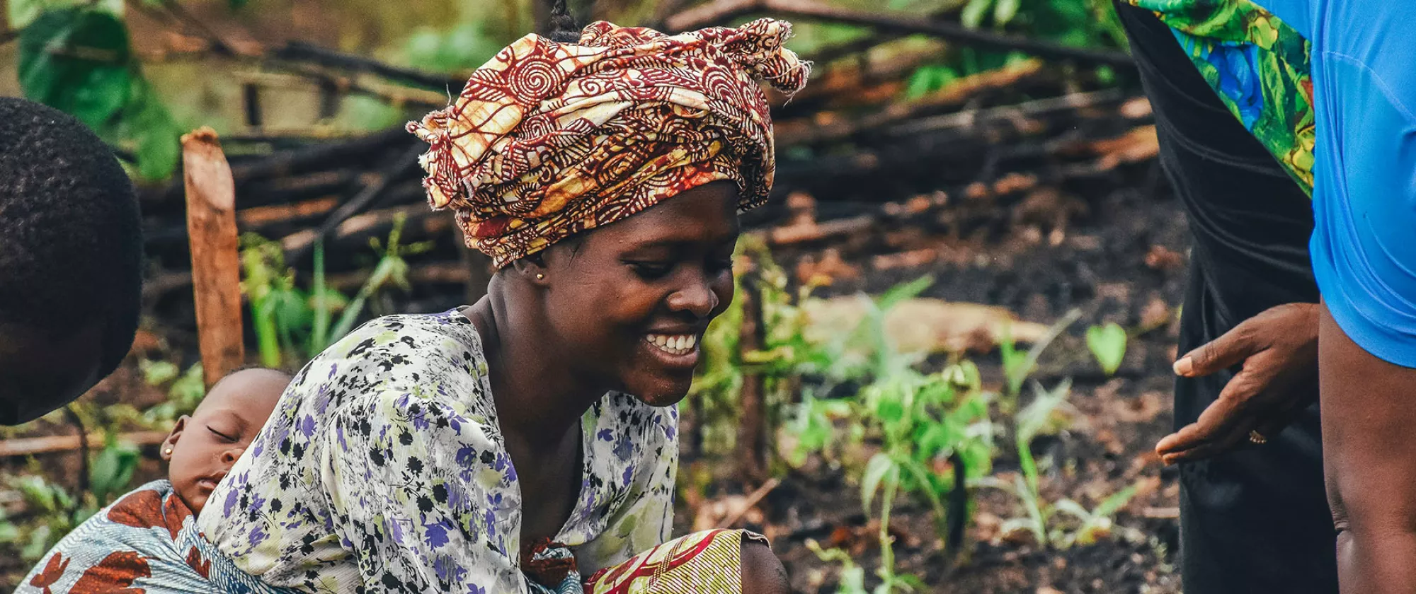 portrait of young mother in Sierra Leone