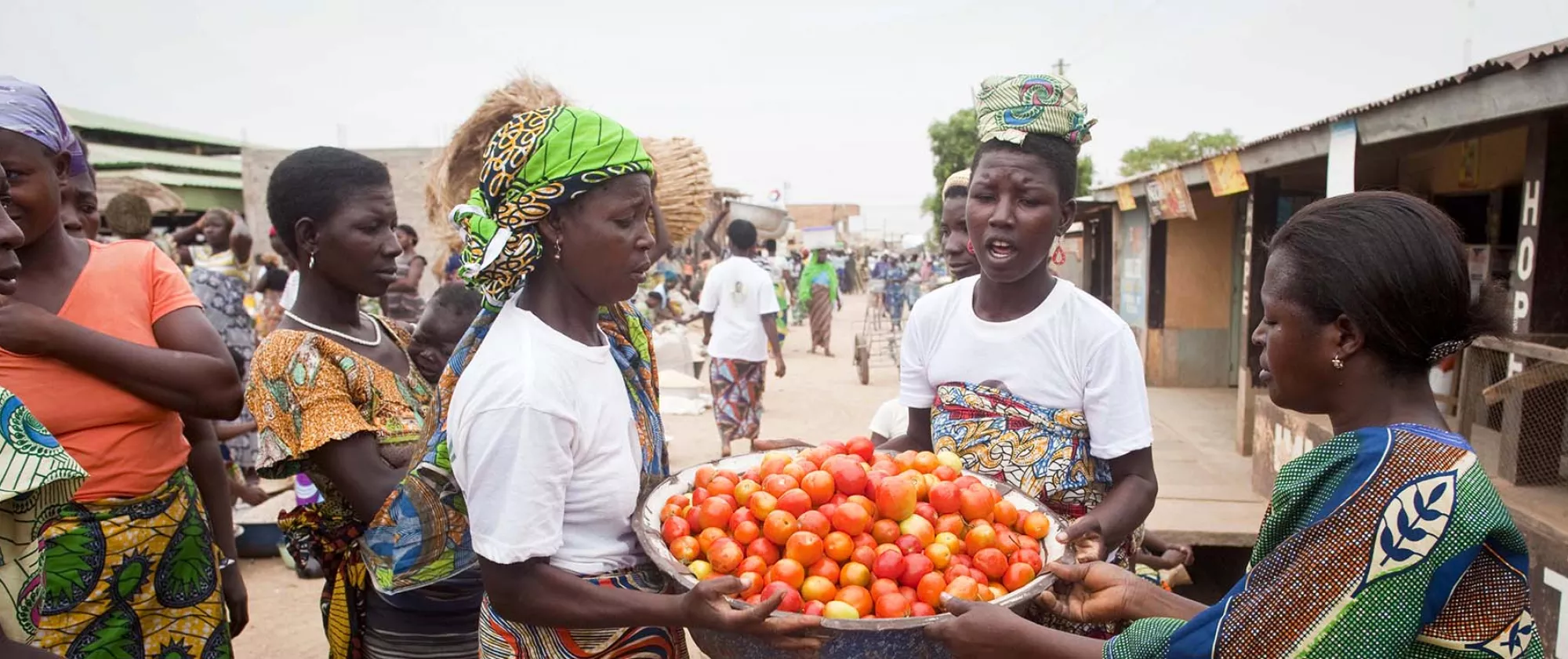 Portrait of women street fruit sellers