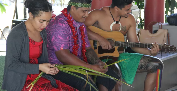 Villagers in Samoa