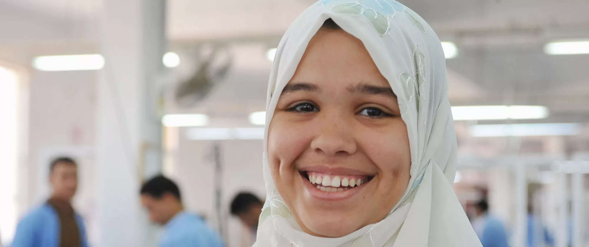 Young woman worker in Egypt