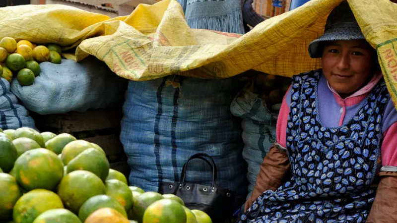 woman selling fruit